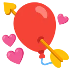 cuore con freccia + palloncino