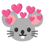 cuore con freccia + muso di topo