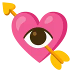 cuore con freccia + occhio
