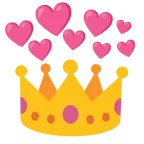 cuore con freccia + corona