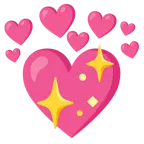 cuore con freccia + cuore che luccica