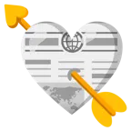 cuore con freccia + quotidiano