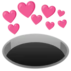 cuore con freccia + buco