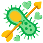 cuore con freccia + microbo