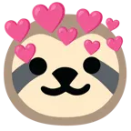 cuore con freccia + bradipo