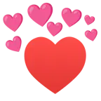 cuore con freccia + cuori