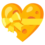cuore con fiocco + fetta di formaggio