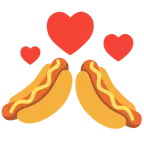 cuori che girano + hot dog