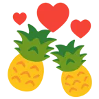 cuori che girano + ananas