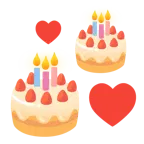 cuori che girano + torta di compleanno