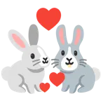cuori che girano + muso di coniglio