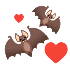 cuori che girano + pipistrello