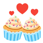 cuori che girano + cupcake