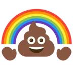 cacca + arcobaleno