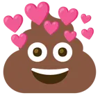 cacca + cuore con freccia