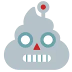 cacca + faccina di robot