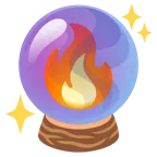 fuoco + sfera di cristallo