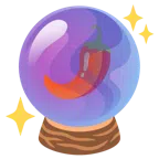 crystal ball + hot pepper