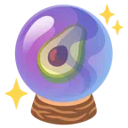crystal ball + avocado