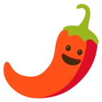 grinning face + hot pepper