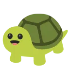 grinning face + turtle