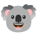 grinning face + koala