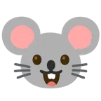 grinning face + mouse face