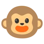 grinning face + monkey face