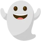 grinning face + ghost