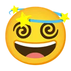 grinning face + dizzy