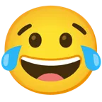 grinning face + face with tears of joy