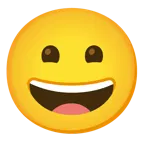grinning face + grinning face with smiling eyes