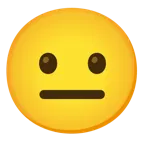 grinning face + neutral face