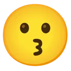 grinning face + kissing face with smiling eyes