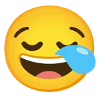 grinning face + sleepy face