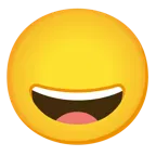 grinning face + face without mouth