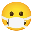 grinning face + face with medical mask