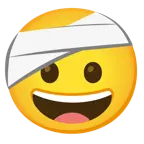 grinning face + face with head-bandage