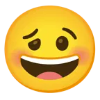 grinning face + woozy face