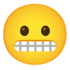 beaming face with smiling eyes + neutral face