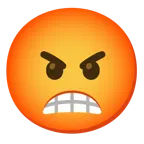 beaming face with smiling eyes + enraged face