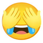 face with tears of joy + see-no-evil monkey