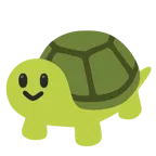 grinning face with big eyes + turtle