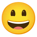 grinning face with big eyes + grinning face with smiling eyes