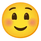 grinning face with big eyes + smiling face