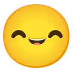grinning face with smiling eyes + smiling face with smiling eyes