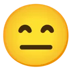 grinning face with smiling eyes + neutral face