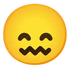 grinning face with smiling eyes + confounded face