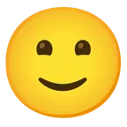 grinning face with smiling eyes + slightly smiling face