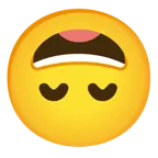 grinning face with smiling eyes + upside-down face